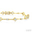Princess Shape Bezel Set Diamond Bracelet