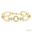 Aeris Gold Bold Link Diamond Fashion Bracelet