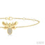 Bumble Bee Petite Diamond Fashion Chain Bracelet