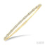 Halfway Diamond Prong-Set Flex Bangle