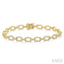 Paperclip Diamond Fashion Bracelet