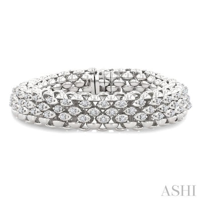 Bold Weave Diamond Fashion Bracelet