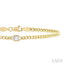 Emerald Shape Curb Diamond Fashion Bracelet