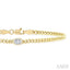 Oval Shape Curb Diamond Fashion Bracelet