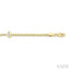 Pear Shape Curb Diamond Fashion Bracelet