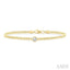 Round Shape Curb Diamond Fashion Bracelet