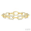 Aeris Gold Hexagon Shape Link Diamond Fashion Bracelet