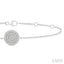 Circle Petite Diamond Fashion Chain Bracelet