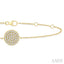Circle Petite Diamond Fashion Chain Bracelet