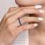 Bujukan Sterling Silver Black Spinel Fashion Ring