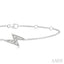 Lightning Bolt Petite Diamond Fashion Chain Bracelet