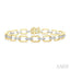 Bold Octagon Shape Link Diamond Fashion Bracelet