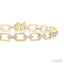Bold Octagon Shape Link Diamond Fashion Bracelet