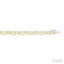 Bold Oval Shape Link Diamond Fashion Bracelet
