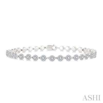 Cluster Diamond Fashion Bracelet