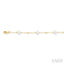 Pearl & Diamond Station Chain Bracelet