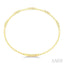 3 Stone Bezel Diamond Flex Bangle