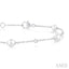 Pearl & Diamond Station Chain Bracelet