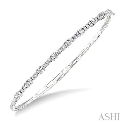 Illusion Diamond Flex Bangle