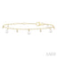 Pearl & Diamond Station Chain Bracelet