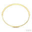Hexagon Shape Diamond Straight Flex Bangle