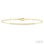 Paperclip Diamond Fashion Chain Bracelet