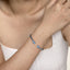 Bujukan Sterling Silver Blue Topaz Bangle Bracelet