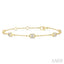 Mariner Link Diamond Station Chain Bracelet
