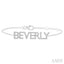 Block 'BEVERLY' Diamond Name Chain Bracelet