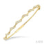 Twisted Diamond Flex Bangle