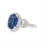 Tanzanite & Diamond Halo Fashion Ring