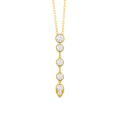 Diamond Bezel Drop Pendant