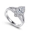 Marquise Diamond Halo Engagement Ring
