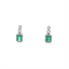 Emerald & Diamond Drop Earrings