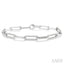 Paperclip Diamond Fashion Bracelet