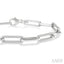 Paperclip Diamond Fashion Bracelet