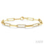 Paperclip Diamond Fashion Bracelet