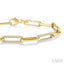 Paperclip Diamond Fashion Bracelet