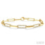 Paperclip Diamond Fashion Bracelet