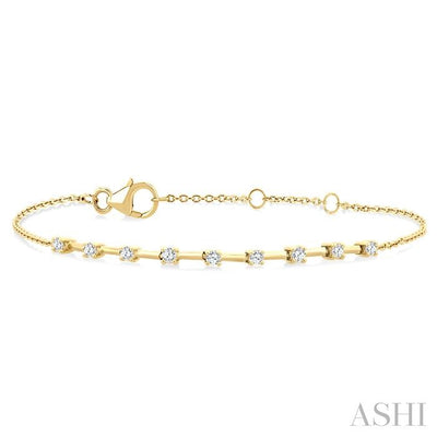 Floating Diamond Fashion Chain Bracelet
