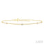 Round Shape Diamond Station Chain Bracelet