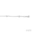 Princess Shape Diamond Station Chain Bracelet