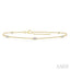 Marquise Shape Diamond Station Chain Bracelet