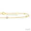 Emerald Shape Station Diamond Chain Bracelet