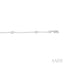 Princess Shape Diamond Station Chain Bracelet