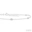 Princess Shape Diamond Station Chain Bracelet