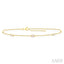 Rectangle Shape Station Diamond Chain Bracelet