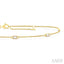 Rectangle Shape Station Diamond Chain Bracelet
