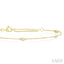 Pear Shape Station Diamond Chain Bracelet