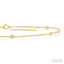 Round Shape Diamond Station Chain Bracelet